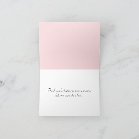 Weiße Spitze in rosa rot - Danke (Innenseite)