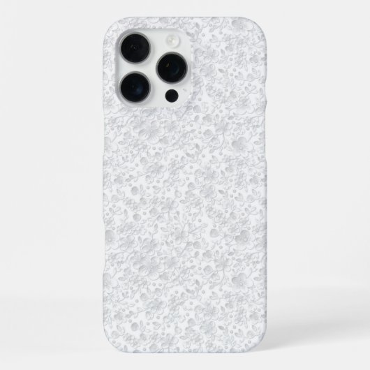 Weiße Spitze iPhone Hülle (Rückseite)