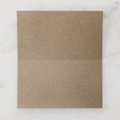 Weiße Spitze | Kraft Paper Wedding Table Platzkart Platzkarte (Innenseite Aufgefaltet)