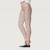 Weiße Spitze-Leggings Leggings (Links)