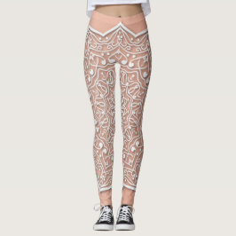 Weiße Spitze-Leggings Leggings