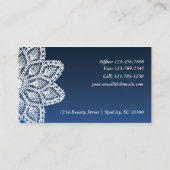 Weiße Spitze - Massage Visitenkarte (Rückseite)