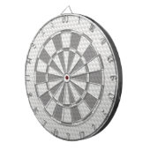 Weiße spitze Punkte Dartscheibe (Vorderseite rechts)