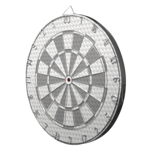 Weiße spitze Punkte Dartscheibe (Vorderseite rechts)