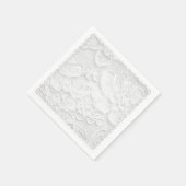 Weiße Spitze Serviette (Ecke)