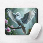 Weiße Spitze Silverwing Mousepad (Mit Mouse)