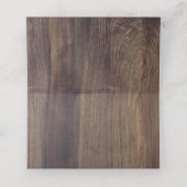 Weiße Spitze | Stallholz Hochzeitstisch - Platzkar Platzkarte (Innenseite Aufgefaltet)