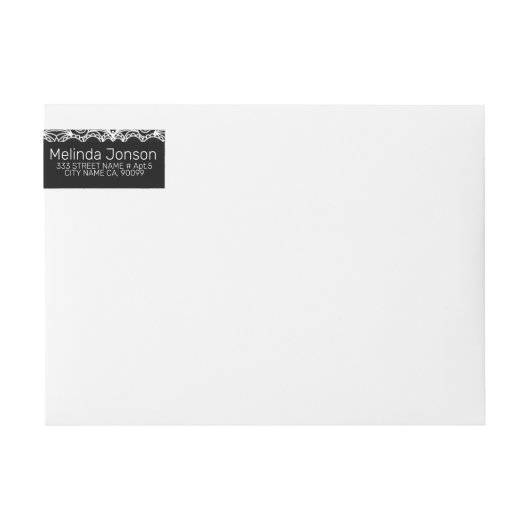 Weiße Spitze über Schwarz (Vorderseite)