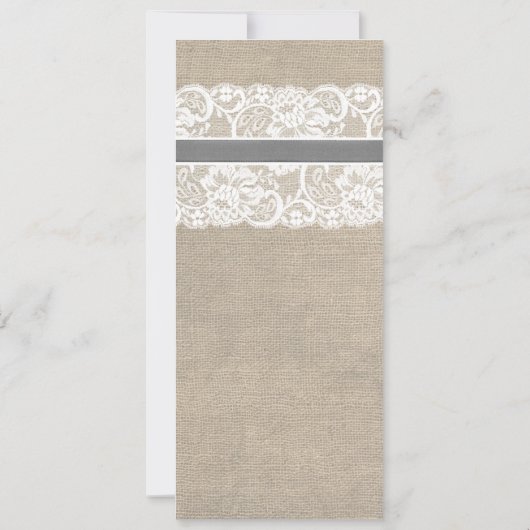 Weiße Spitze-und Einladung (Rückseite)