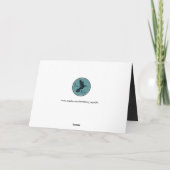 Weiße Spitzen auf der Tafel glücklicher Muttertag Karte (Rückseite)