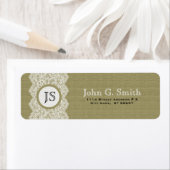 Weiße Spitzen und natürliche Beige Linen Burlap Te (Insitu)