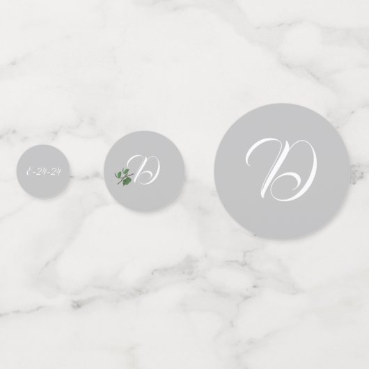 Weiße Spitzen- und Rose-Blätter Konfetti (Rückseiten)