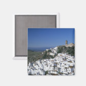 Weiße Stadt Casares, Andalusien, Spanien 2 Magnet (Vorderseite/Rückseite)