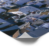 Weiße Stadt Casares, Andalusien, Spanien Poster (Ecke)