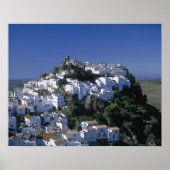 Weiße Stadt Casares, Andalusien, Spanien Poster (Vorne)
