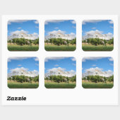 Weiße Stadt Ostuni mit Olivenbäumen, Aufkleber Pug (Blatt)