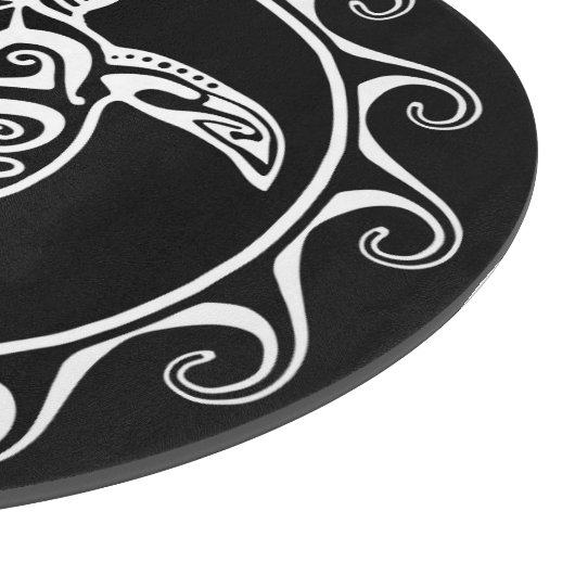 Weiße Stammes- Schildkröte Schneidebrett (Ecke)