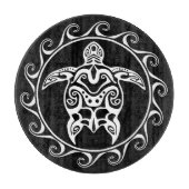 Weiße Stammes- Schildkröte Schneidebrett (Vorderseite)