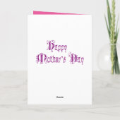 Weiße Standardumschläge der Mutter-Tageskarte Karte (Rückseite)