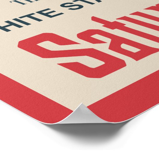 WEISSE STAR LINE (Titanic) Poster (Ecke)