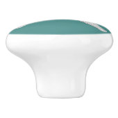 Weiße Starfish u. Ihre Hintergrund-Farbe Keramikknauf (Seitenansicht)