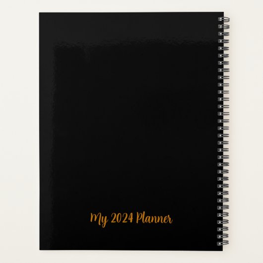 Weiße Starke Löwe Personalisiert 20XX Planer (Rückseite)