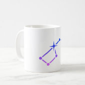 Weiße Starry Kaffee-Tasse Kaffeetasse (Vorderseite Links)