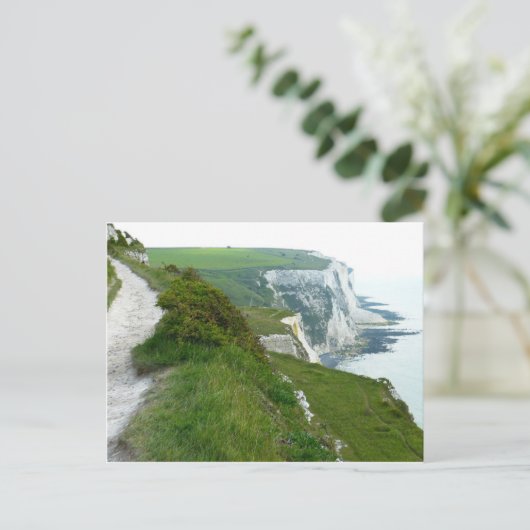 Weiße Steilküsten Postkarte (Stehend Vorderseite)