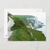Weiße Steilküsten Postkarte (Vorne/Hinten)
