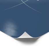 weiße Steinblütenblätter Poster (Ecke)
