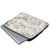 weiße Steine Laptopschutzhülle (Vorne Knopf)
