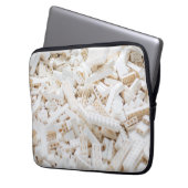 weiße Steine Laptopschutzhülle (Vorderseite Links)