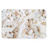 weiße Steine Magnet (Horizontal)