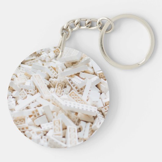 weiße Steine Schlüsselanhänger (Rückseite)