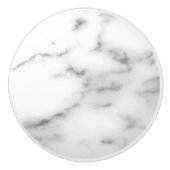 Weiße Steinmarmortür und Fach ziehen Griffe (Vorderseite)