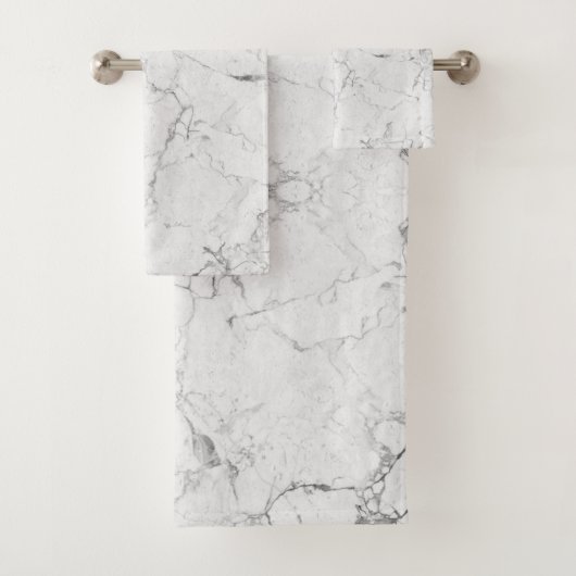 Weiße Steinstruktur  Badhandtuch Set (Insitu)