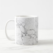 Weiße Steintextur Kaffeetasse (Links)