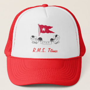 Weiße Stern-Linie - Hut R.M.S. Titanic Truckerkappe