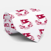 Weiße Stern-Linie Logo Krawatte (Gerollt)