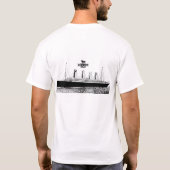 Weiße Stern-Linie T-Shirt (Rückseite)