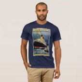 Weiße Stern-Linie T-Shirt (Vorne ganz)