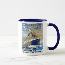 Weiße Stern-Linie Tasse