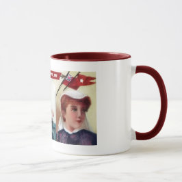 Weiße Stern-Linie Tasse
