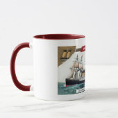 Weiße Stern-Linie Tasse (Links)