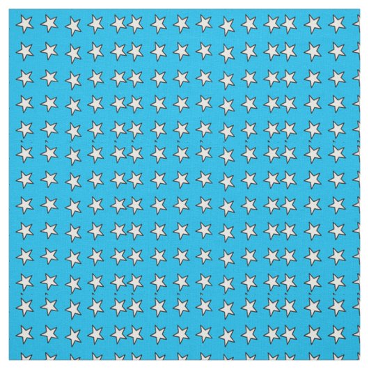 Weiße Sterne auf blau Stoff (Muster)