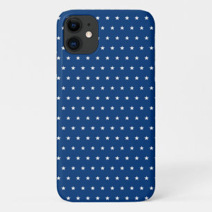 weiße Sterne auf marineblau Case-Mate iPhone Hülle