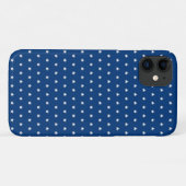 weiße Sterne auf marineblau Case-Mate iPhone Hülle (Rückseite (Horizontal))