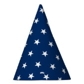 Weiße Sterne Marineblockade Partyhütchen (Rechts)