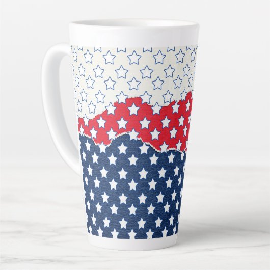 Weiße Sterne Milchtasse (Linke Ecke)