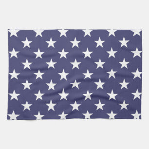 Weiße Sterne Patriotisches Amerikanisches Flaggenm Geschirrtuch